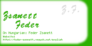 zsanett feder business card